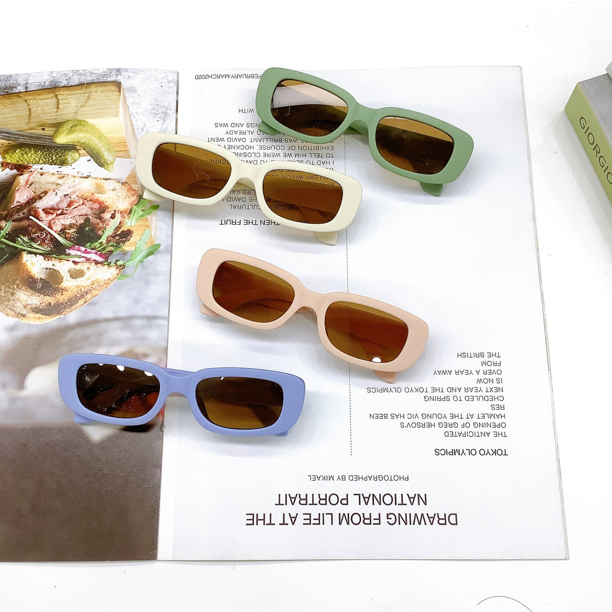 Children's Square Frame Sunglasses with UV Protection