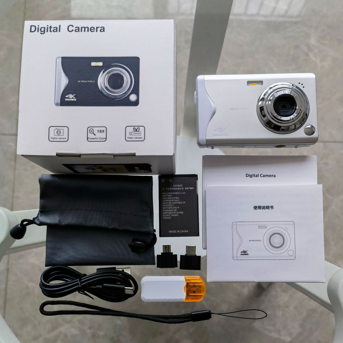 Camera 4K HD 3-Inch Autofocus