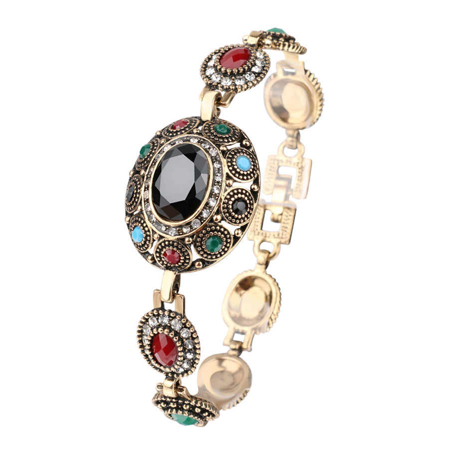 Vintage Bohemian Gemstone Women's Fashion Bracelet