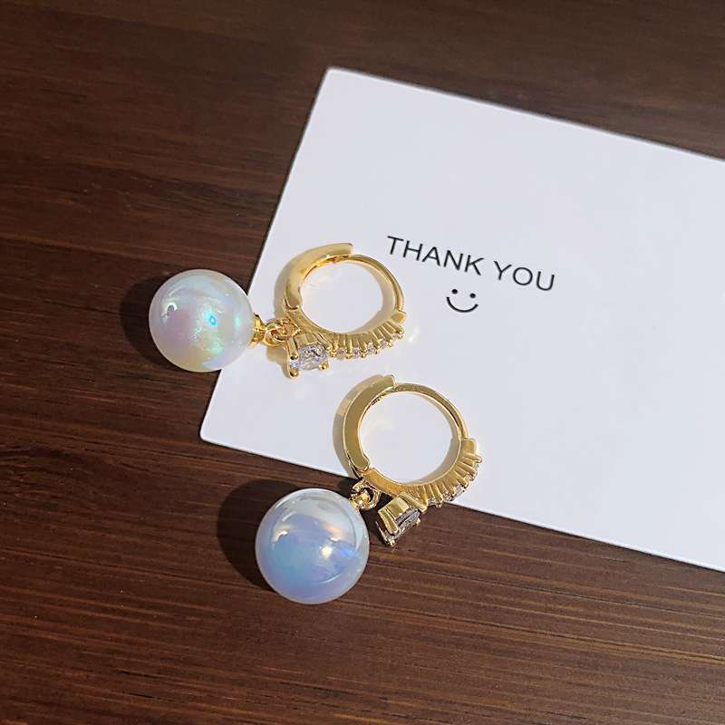 Vintage 925 Silver Pearl Earrings for Women