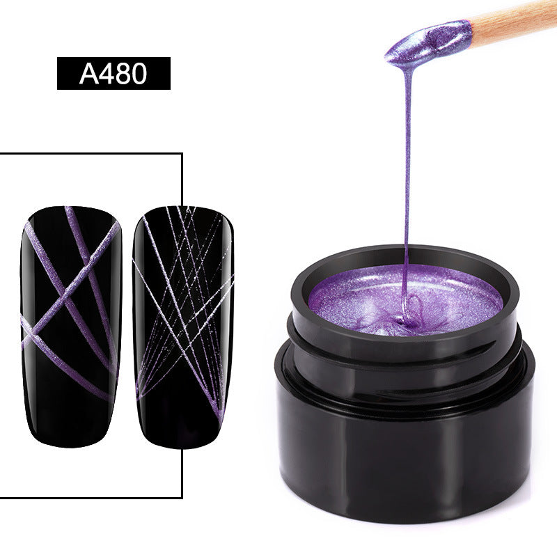 Metallic Brush Nail Gel and Nail Polish