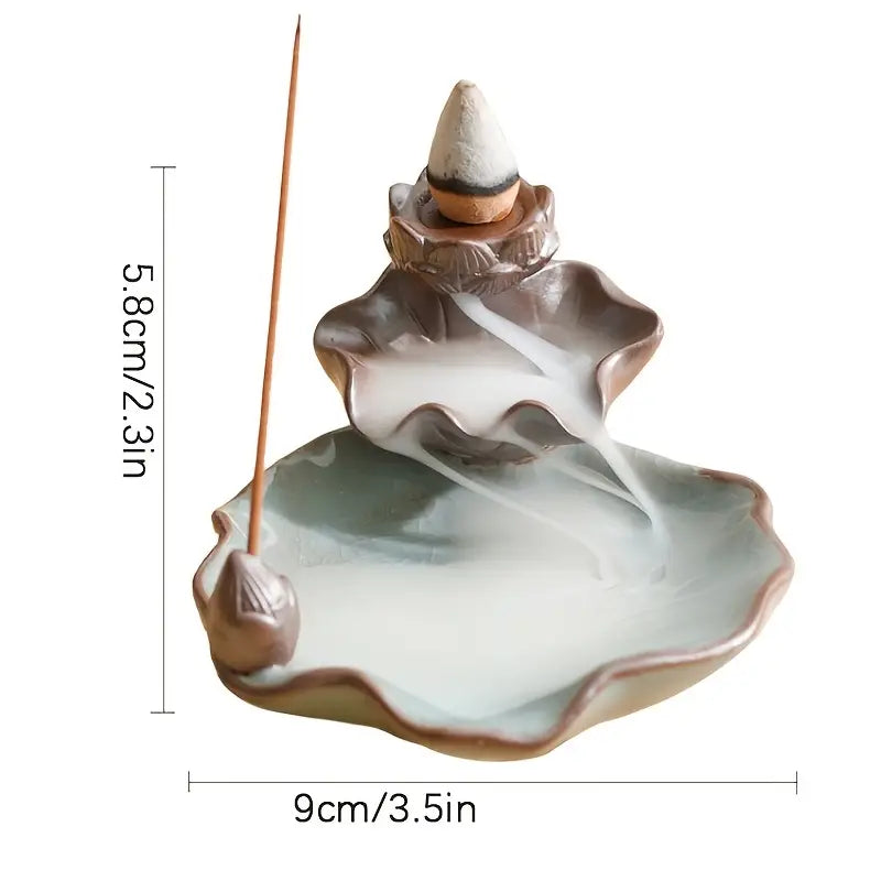 Mountain & Water Ceramic Incense Burner for Decor