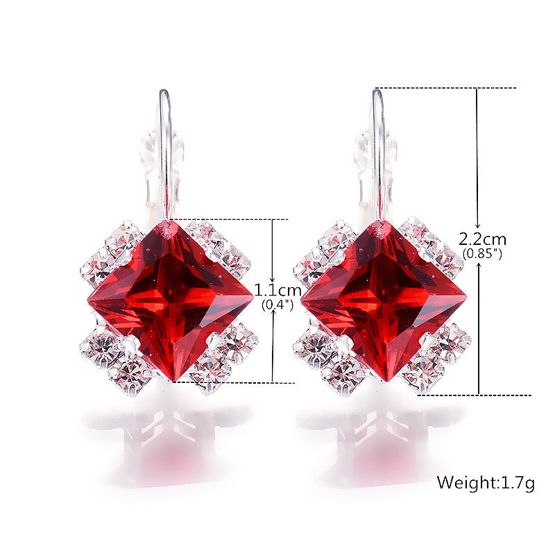 Creative Diamond Gem Earrings