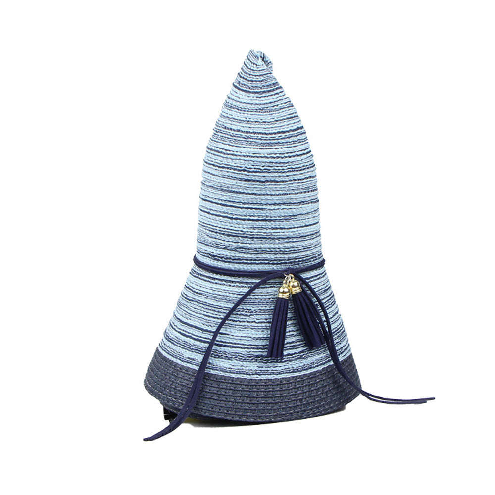 Summer Women's Foldable Wide-Brim Sun Hat for Outdoors