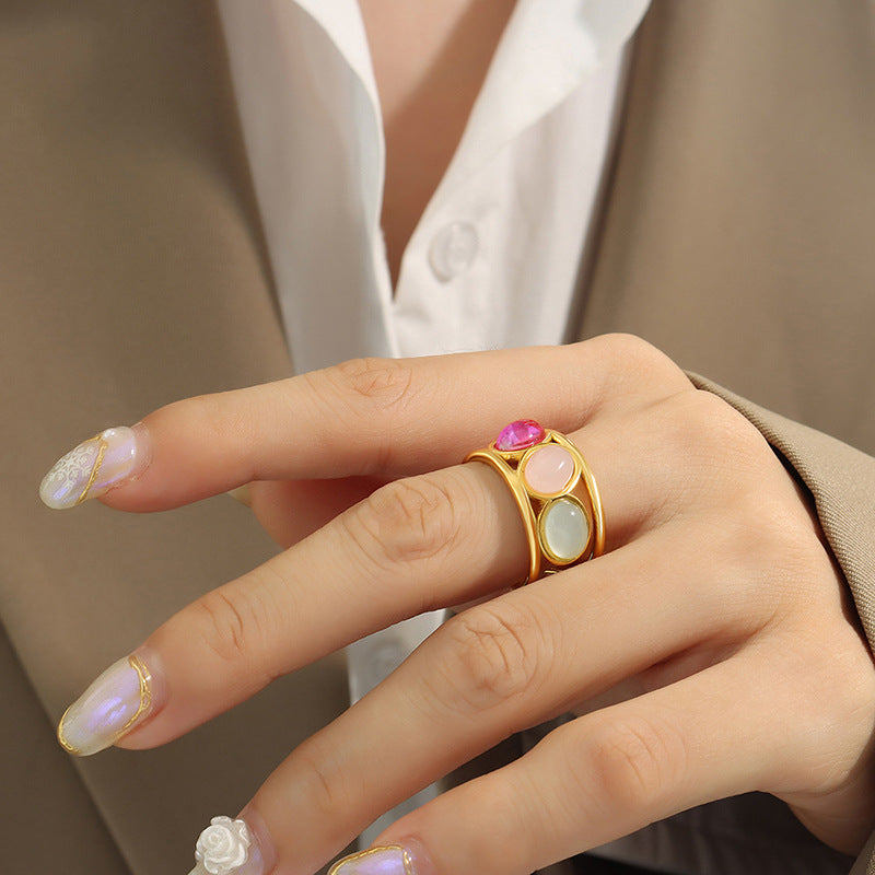 Personalized Multi-Color High-Grade Beaded Ring