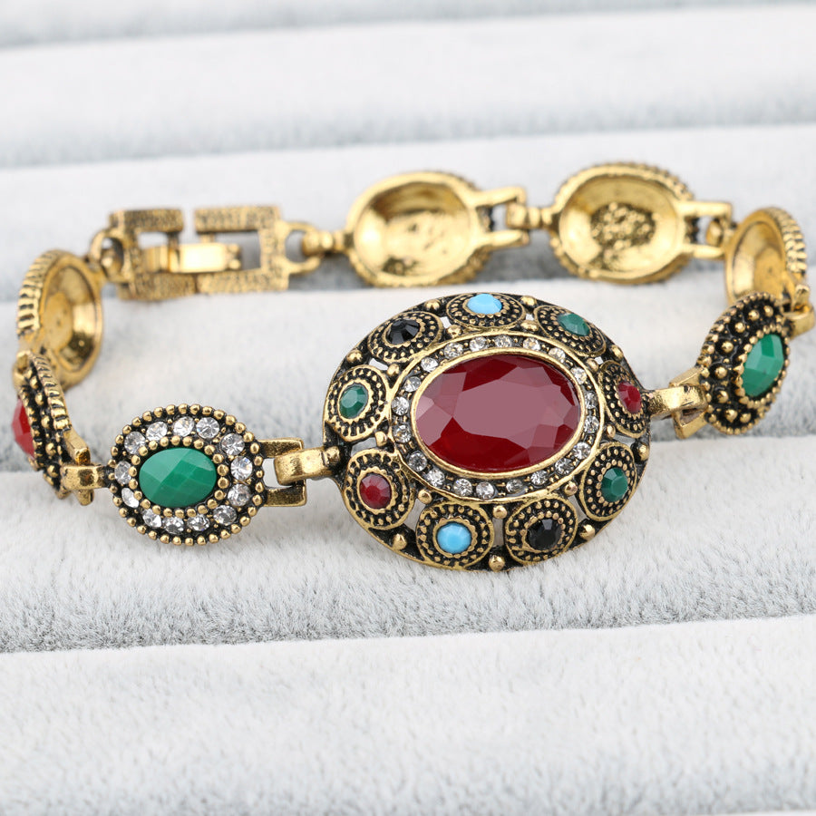 Vintage Bohemian Gemstone Women's Fashion Bracelet