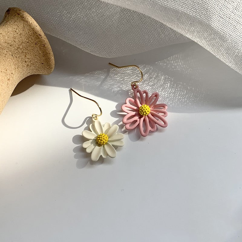 Asymmetrical Daisy Earrings
