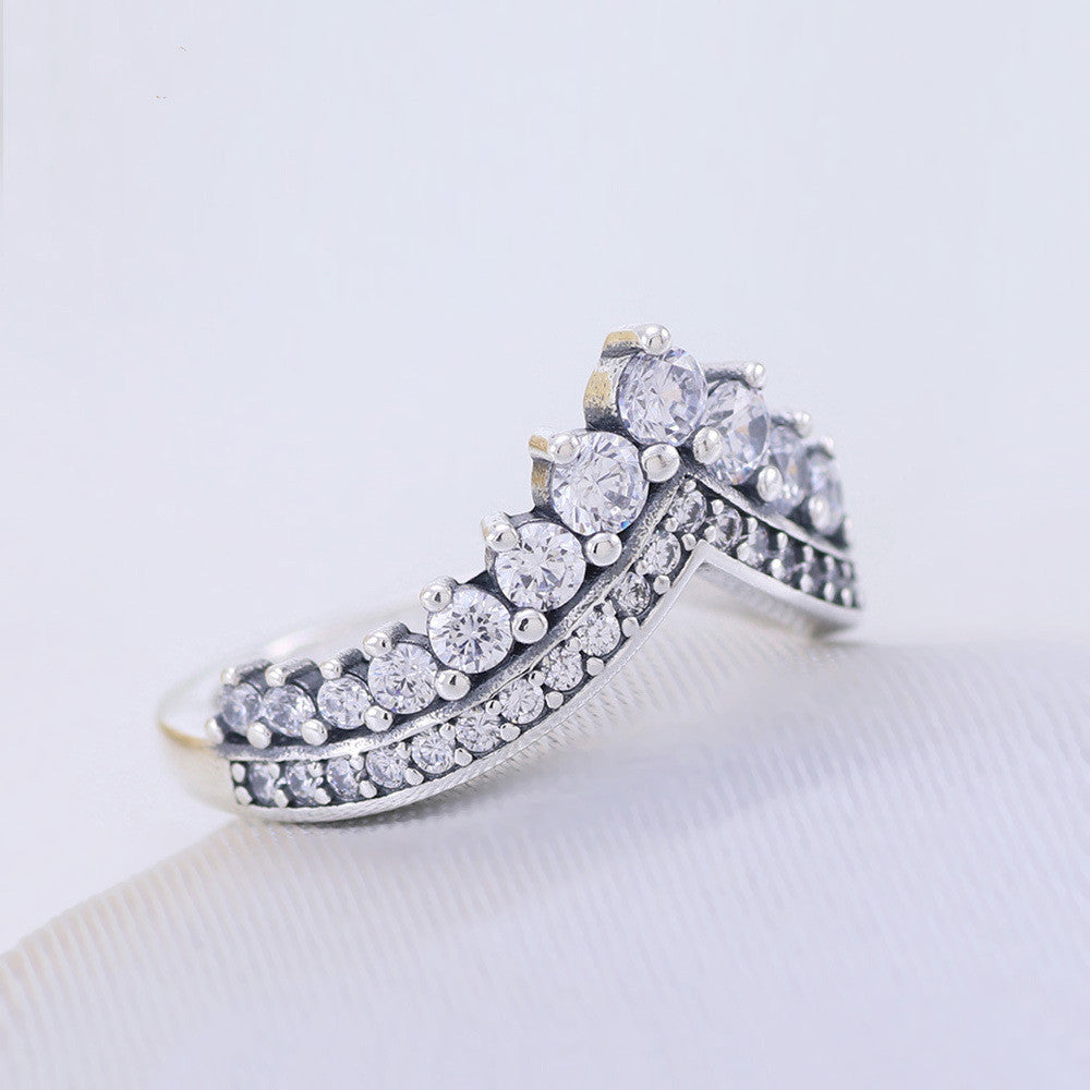 Josefina Princess Crown Ring for Women in S925 Silver