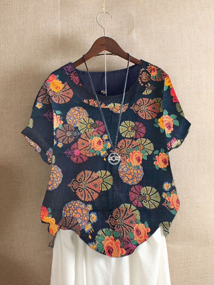 Plus Size Printed T-Shirt for Women