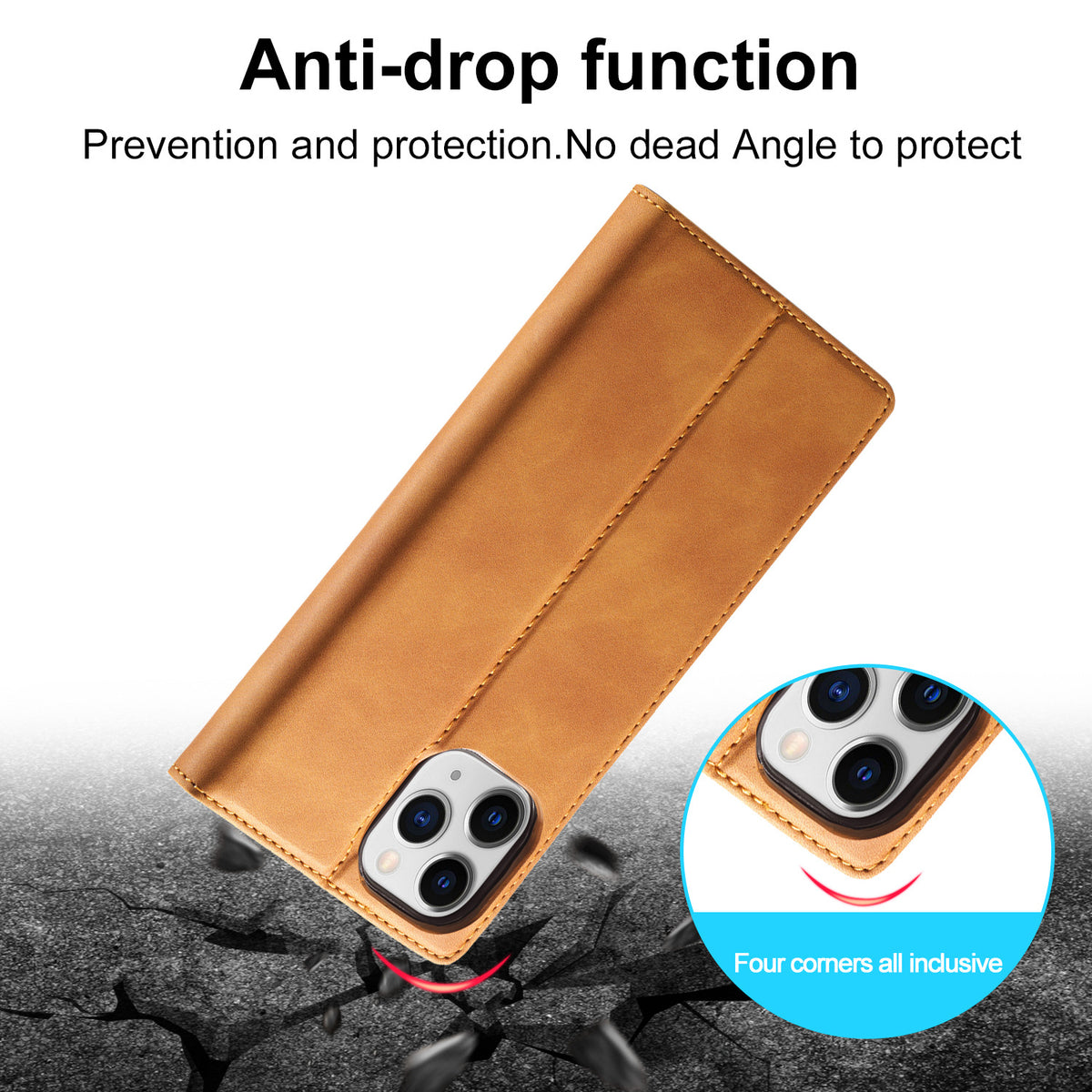 iPhone 7 Plus Flip Leather Case with Card Slot