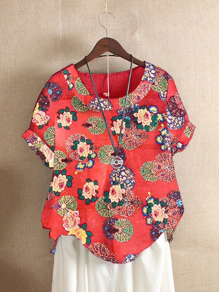 Plus Size Printed T-Shirt for Women