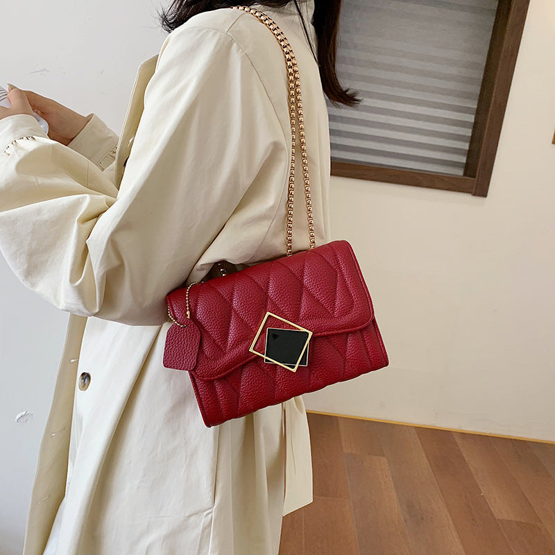 Fashionable Women's Quilted Chain Shoulder Bag 2020