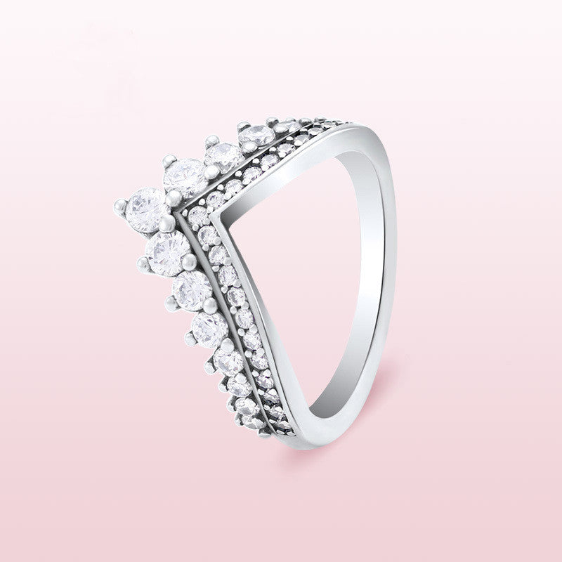 Josefina Princess Crown Ring for Women in S925 Silver