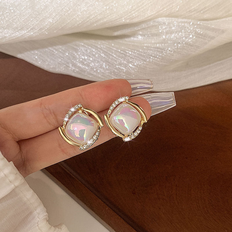 Vintage 925 Silver Pearl Earrings for Women