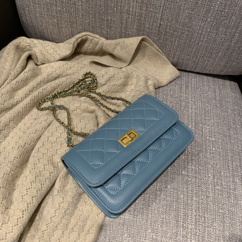 Chanel Style Diamond Chain Crossbody Bag for Women