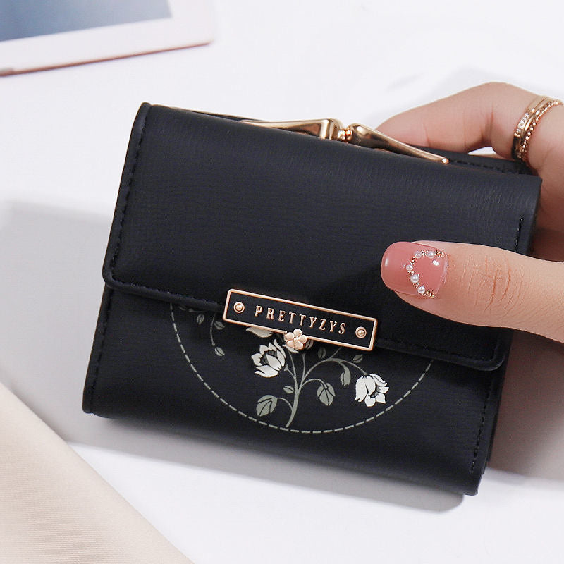 Women's Fashion Simple Tri-fold Wallet Card Holder