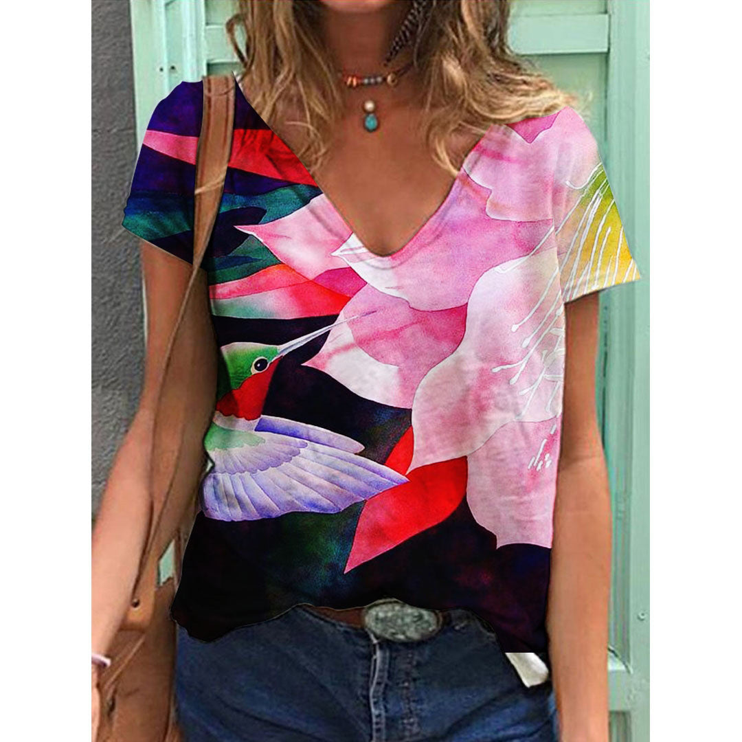 Women's Y2K Flower Breathable Comfortable T-Shirt