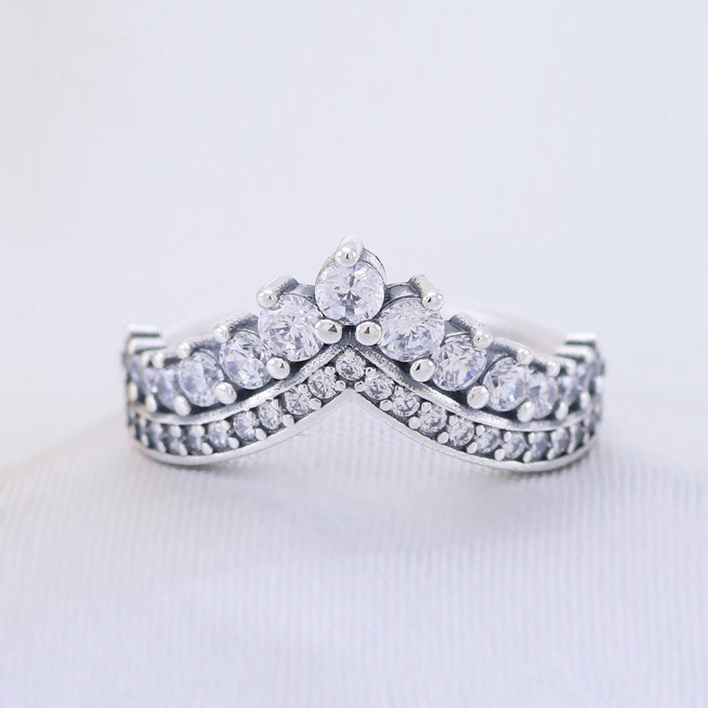 Josefina Princess Crown Ring for Women in S925 Silver