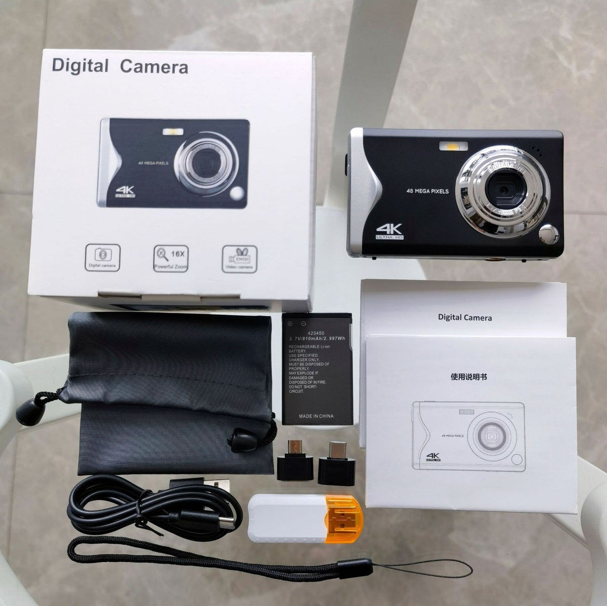 Camera 4K HD 3-Inch Autofocus