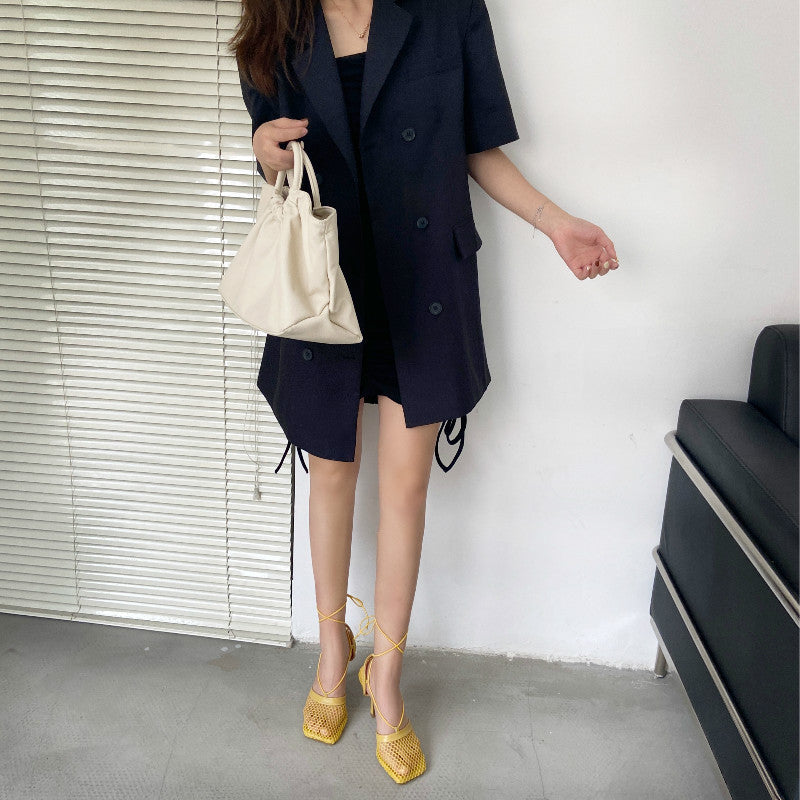 Euro-Fashion Breathable Mesh Celebrity Sandals