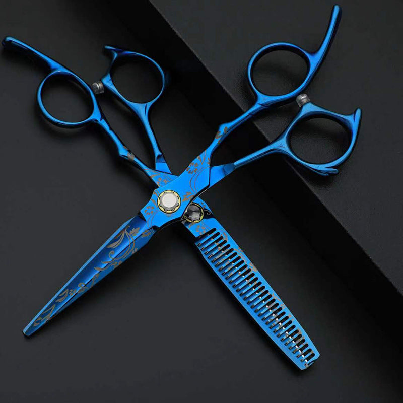 High-End 6-Inch Colorful Hair Cutting Scissors