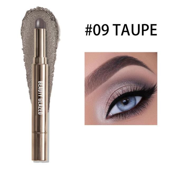 10 Color Double Ended Eyeshadow Stick with Brush