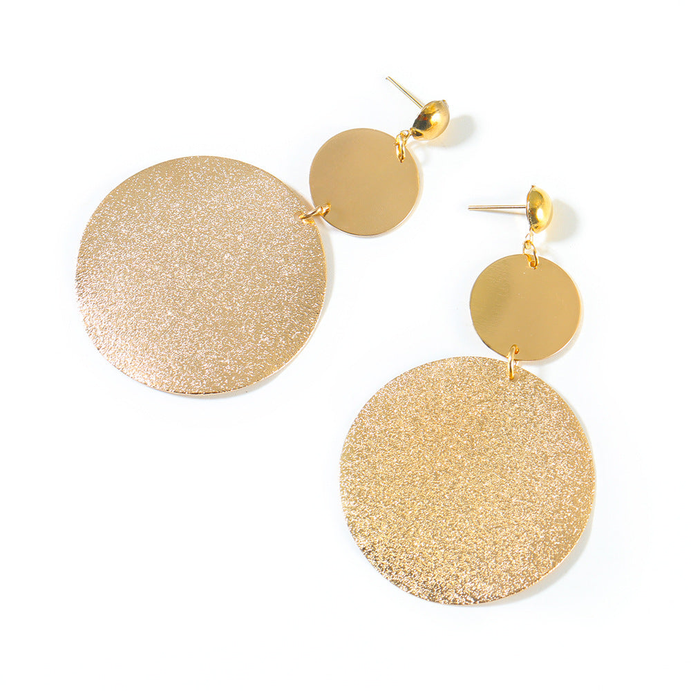 Retro Geometric Statement Earrings -