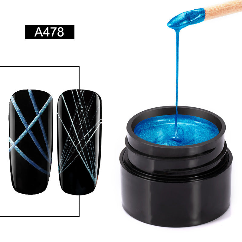 Metallic Brush Nail Gel and Nail Polish