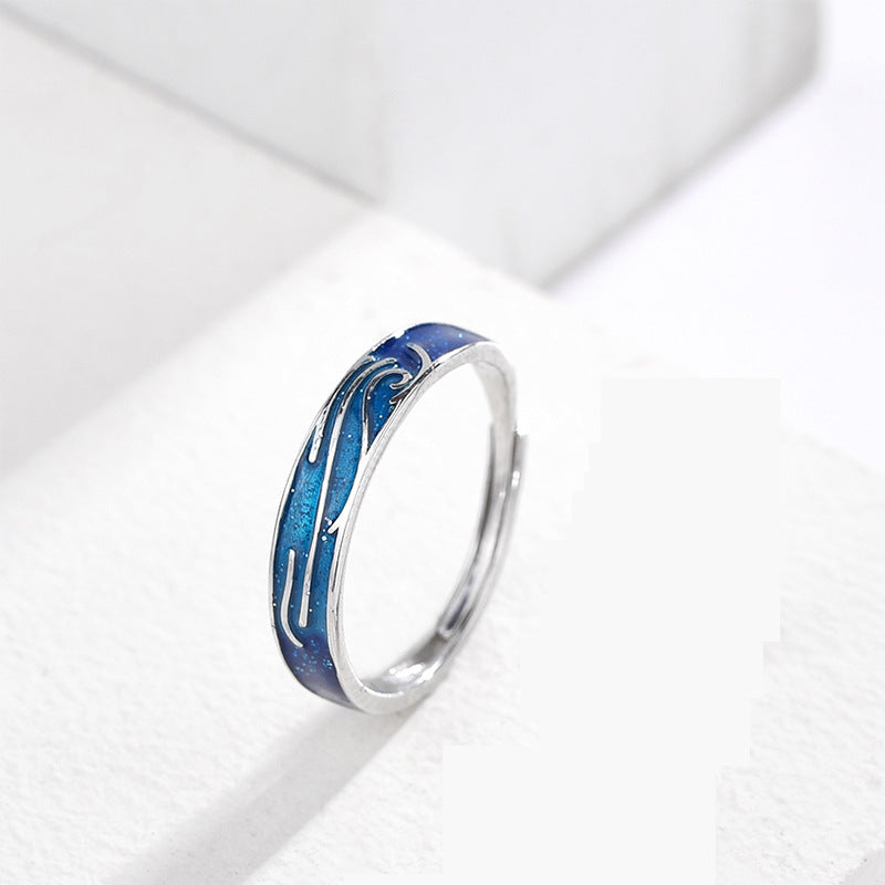 Original Deep-sea Fish Couple Rings Set