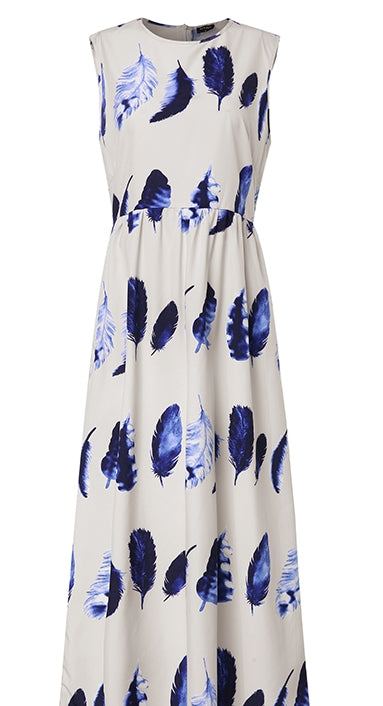 New Ethnic Print Long Maxi Dress for Casual Wear