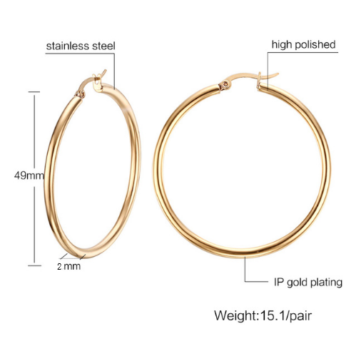 Ethnic Style Round Earrings (Large Size)