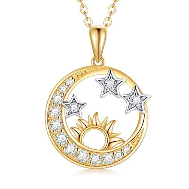Women's Metal Tree of Life Round Pendant Necklace