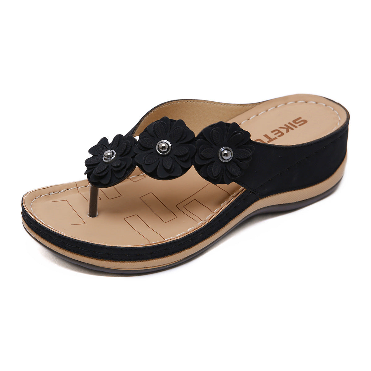 Retro Style Wedge Sandals for Women - Summer Beach Shoes