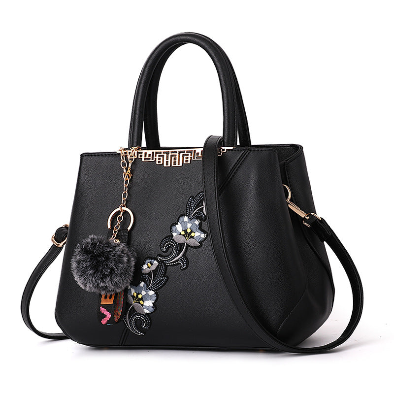 Fashionable Color-Block Women's Handbag and Shoulder Bag