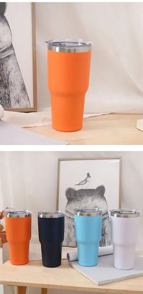 30oz Insulated Stainless Steel Tumbler with Handle