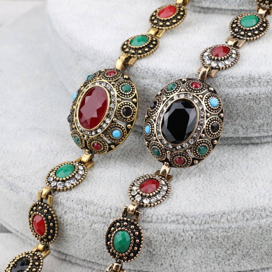 Vintage Bohemian Gemstone Women's Fashion Bracelet