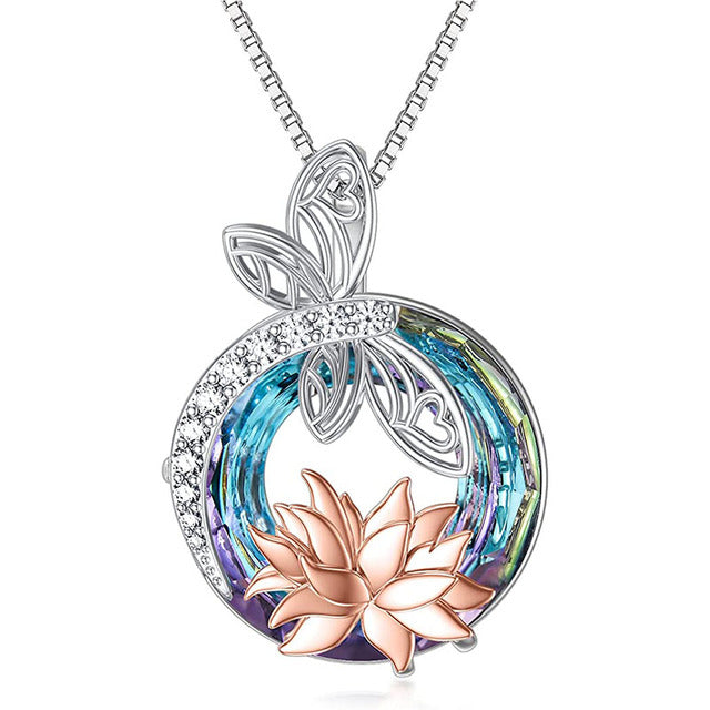 Women's Metal Tree of Life Round Pendant Necklace