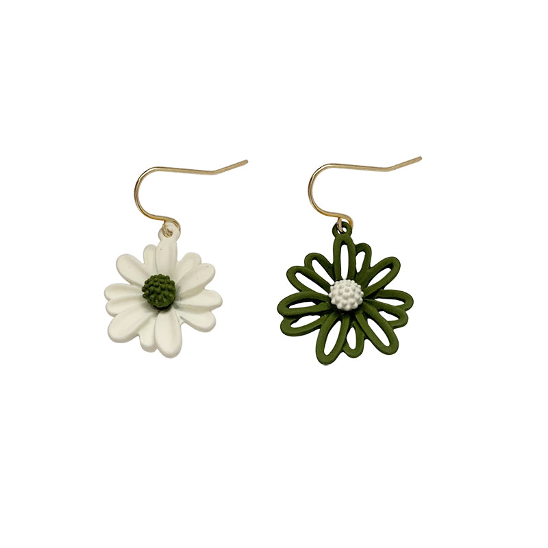 Asymmetrical Daisy Earrings