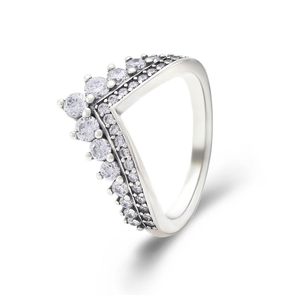 Josefina Princess Crown Ring for Women in S925 Silver