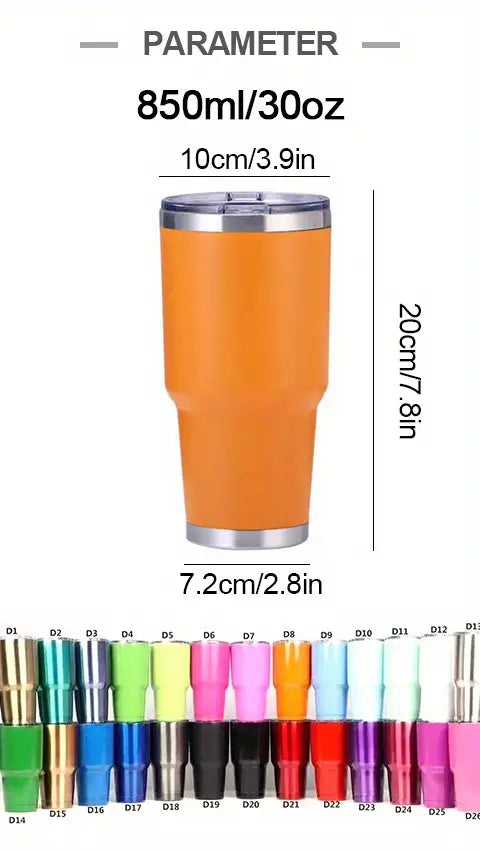 30oz Insulated Stainless Steel Tumbler with Handle