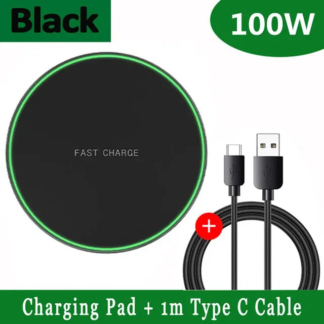 100W Wireless Charger Stand for iPhone and Samsung
