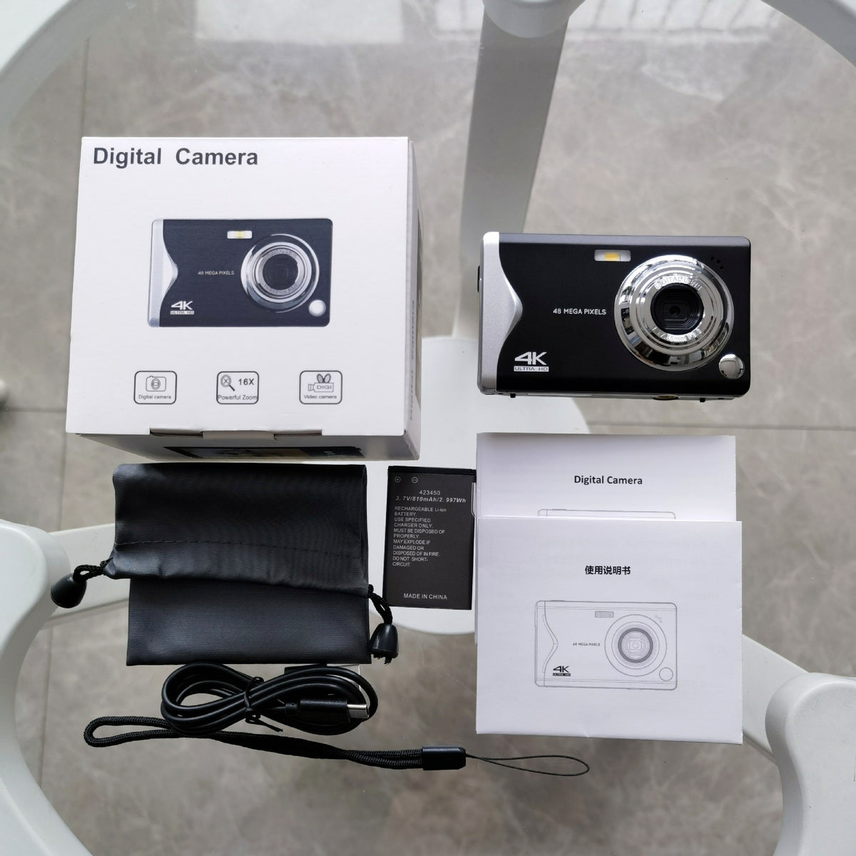 Camera 4K HD 3-Inch Autofocus