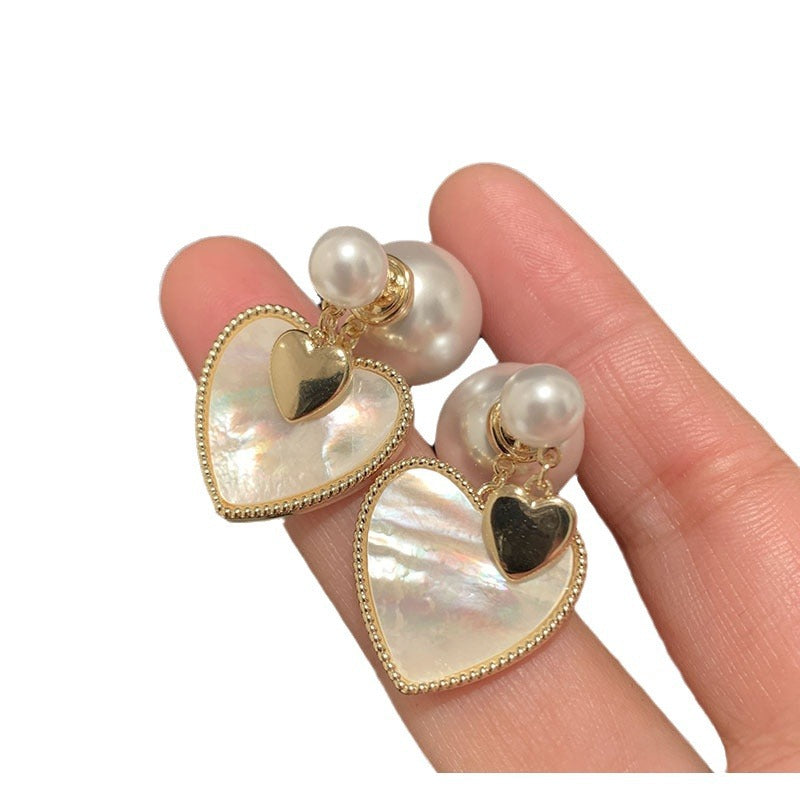 Vintage 925 Silver Pearl Earrings for Women