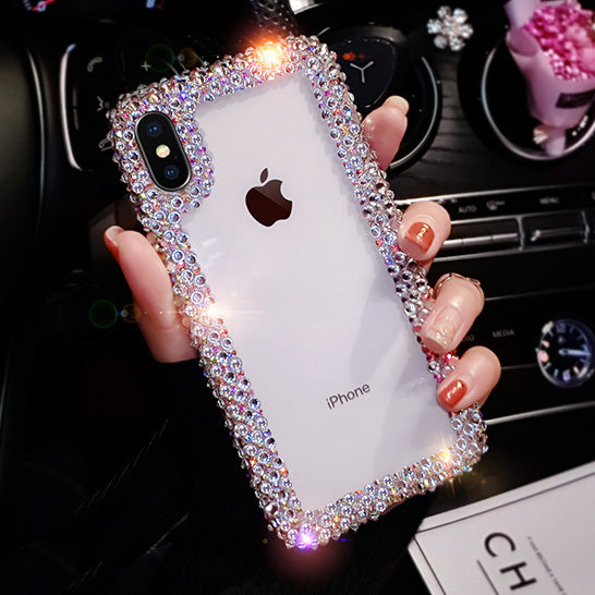 Silicone Rhinestone Phone Case