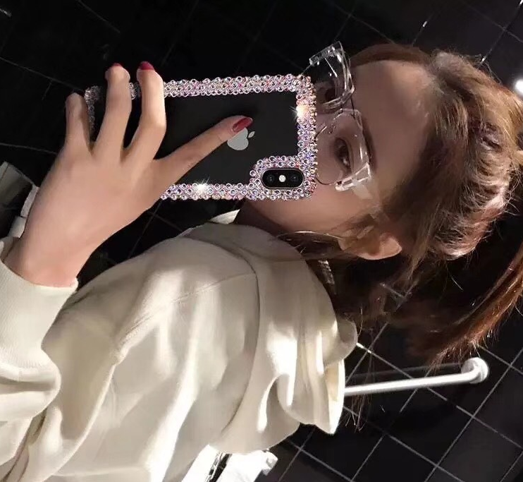 Silicone Rhinestone Phone Case