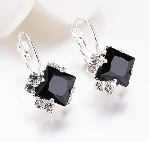 Creative Diamond Gem Earrings