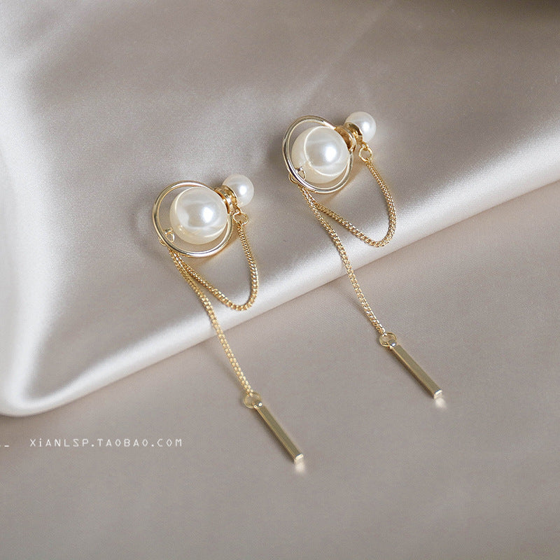Vintage 925 Silver Pearl Earrings for Women