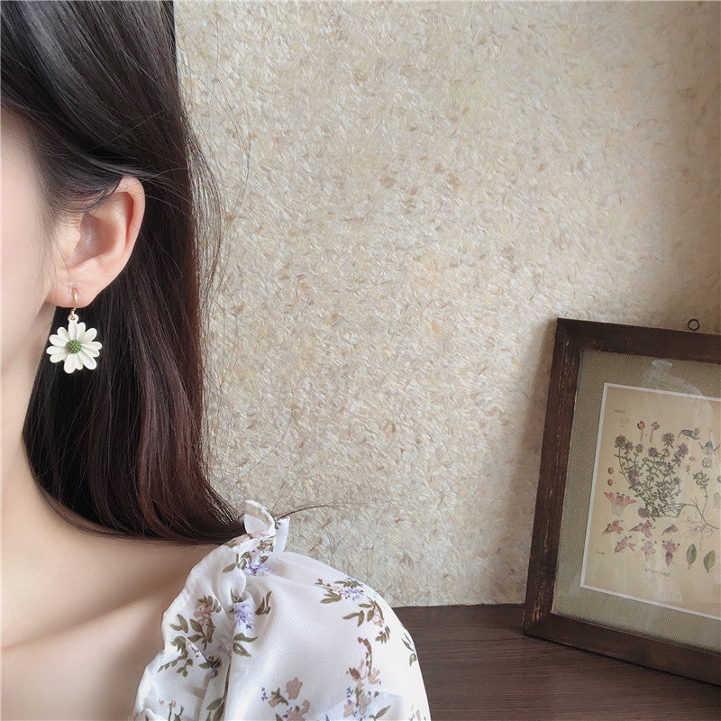 Asymmetrical Daisy Earrings