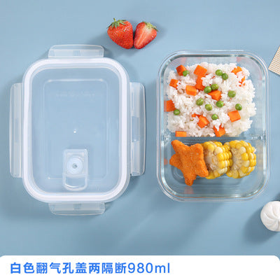 Large Glass Meal Prep Containers with Lids Set