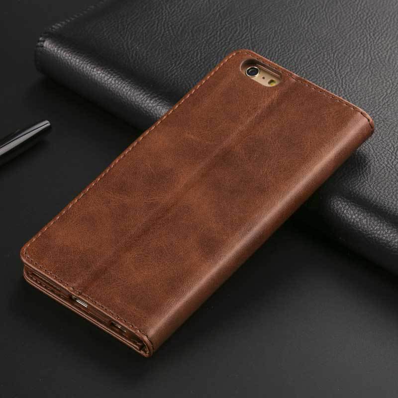 Vintage Leather Flip Wallet Case for iPhone 6/6s/6 Plus